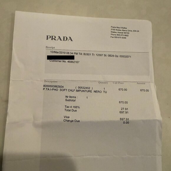 Prada Quilted Leather Clutch with Detachable Chain - Picture 16 of 16